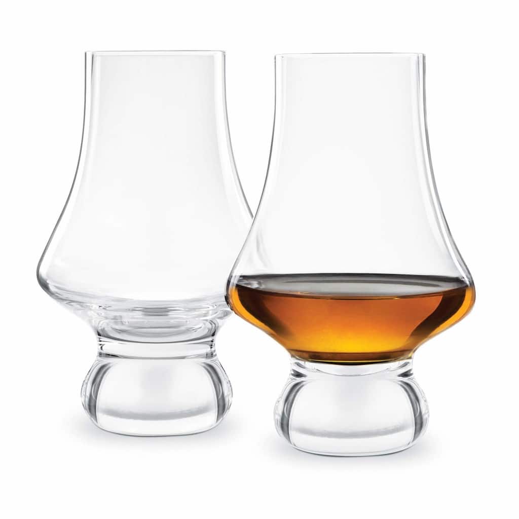 Final Touch Set of 2 Whiskey Tasting Crystal Glasses - 6.5 oz