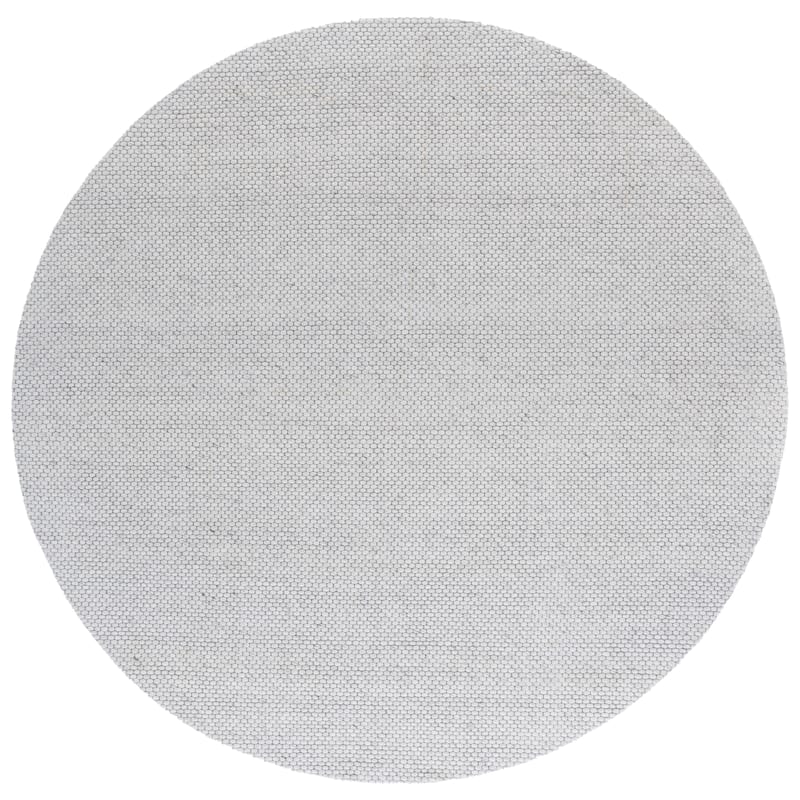 SAFAVIEH Handmade Natura Refiqe Wool Rug - 7' Round - Grey - Round