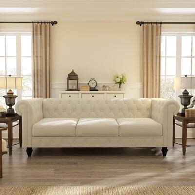 Elegant Chesterfield Sofa,Classic Design, Comfortable and Durable