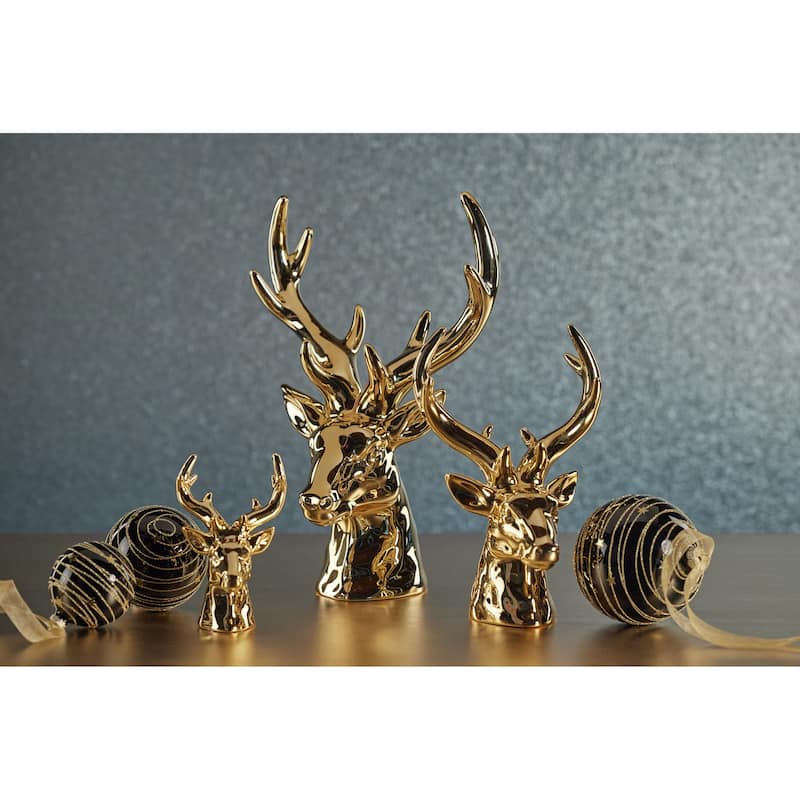 Rocky Mountain 15.5" Ceramic Stag Head Figurine Statue