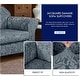 preview thumbnail 21 of 23, Subrtex 2-Piece Stretch Armchair Couch Cover Jacquard Damask Slipcover