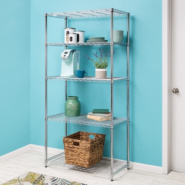 HoneyCanDo Steel 5Tier Adjustable Shelving Unit On Sale Bed Bath
