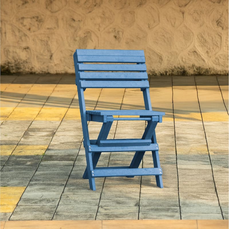 Las Cabos Fully Assembled All-Weather Outdoor Folding Bistro Set - 3-piece