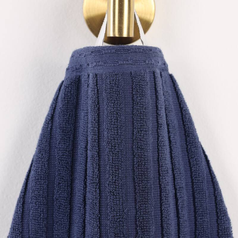 Superior Soho Ribbed Cotton Bath Towel Set of 2