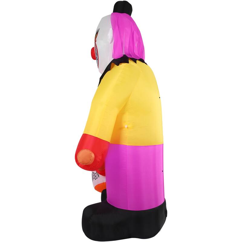 Haunted Hill Farm 8-Ft. Tall Pre-lit Inflatable Clown