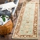 preview thumbnail 59 of 94, SAFAVIEH Handmade Antiquity Mazie Traditional Oriental Wool Rug 2'3" x 10' Runner - Green/Brown - Runner