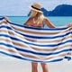 preview thumbnail 11 of 32, Arkwright Cabo Cabana 4-Piece Oversized Striped Beach Towel Set - 30x70