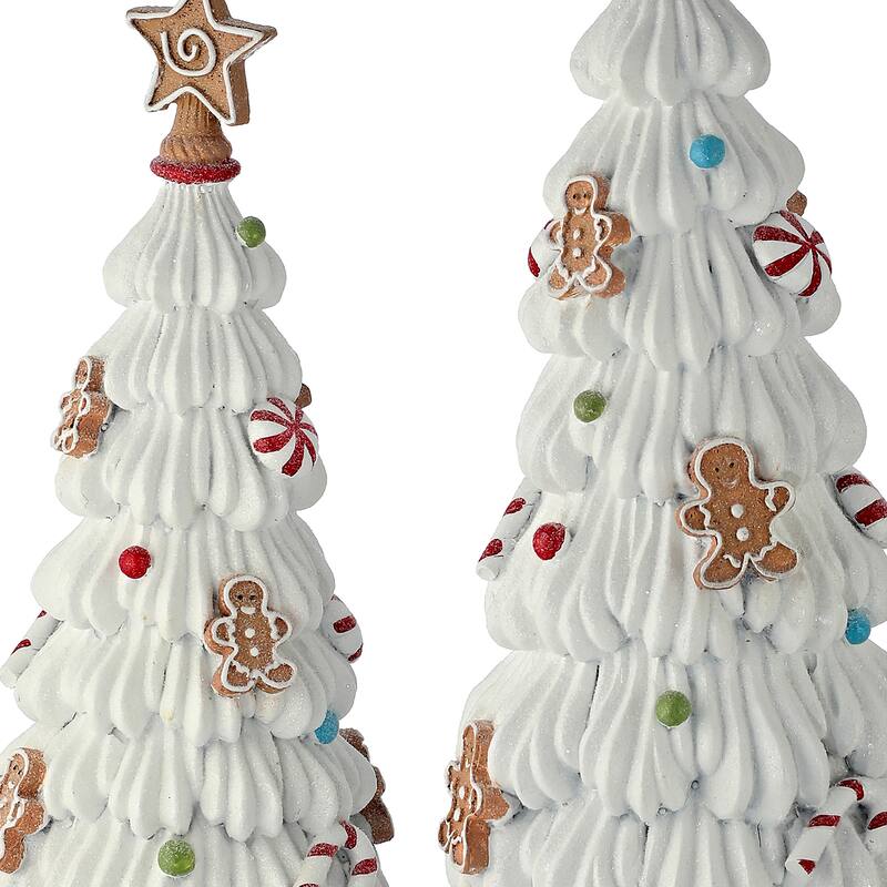 13-15" Resin Sweets Tree Set of 2