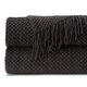 preview thumbnail 35 of 59, Chanasya Textured Knit Acrylic Throw Blanket With Tassels