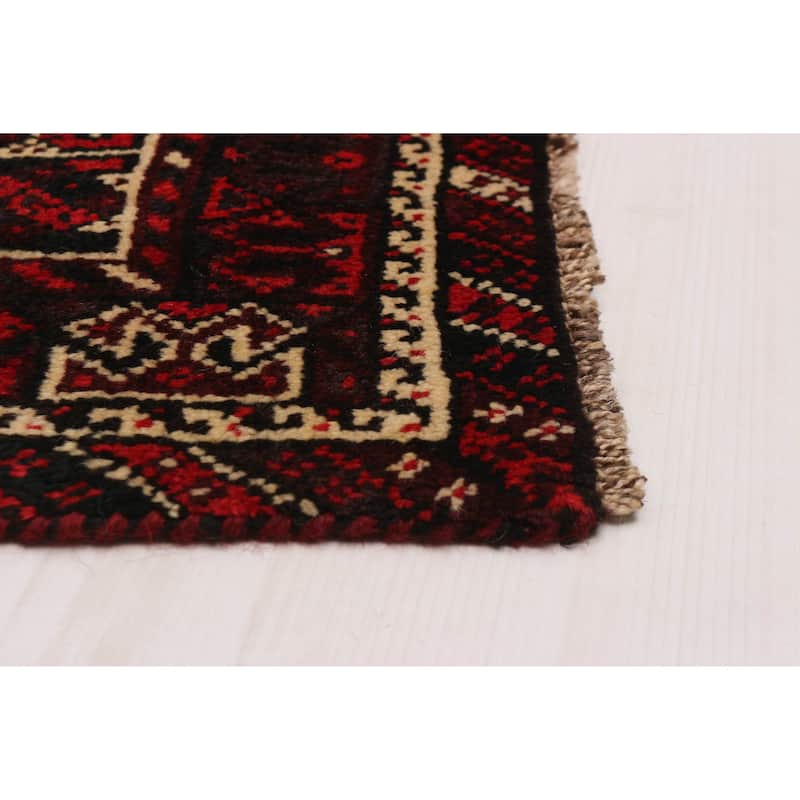 ECARPETGALLERY Hand-knotted Melis Red Wool Rug - 6'5 x 9'0
