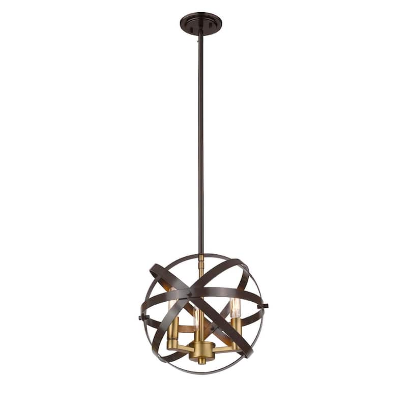 Z-Lite Cavallo 3 Light 12" Wide Globe Chandelier