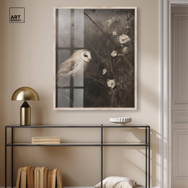 Owl in the Shadows I Shadowbox by Art Remedy