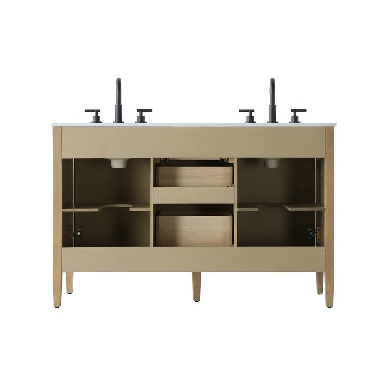 Elegant Lighting VF29654D Blakely 54" Free Standing Double Basin