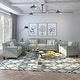 Button Tufted 3 Piece Chair Loveseat Sofa Set - Overstock - 32700124