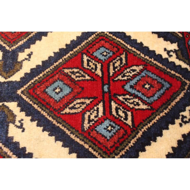 ECARPETGALLERY Hand-knotted Konya Anatolian Cream Wool Rug - 2'4 x 9'1