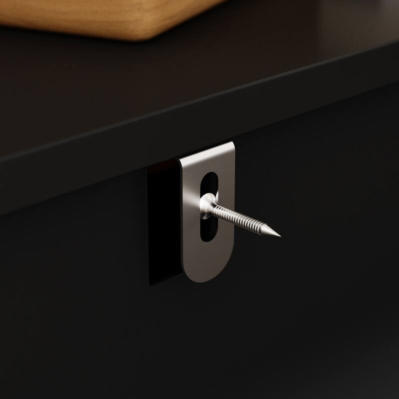 Luxurious Black and Gold Storage Cabinet Nightstand: Modern Design, Ample Storage & Practical Features