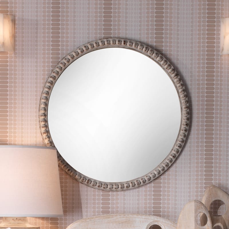 Alden Décor Claire Beaded Mirror