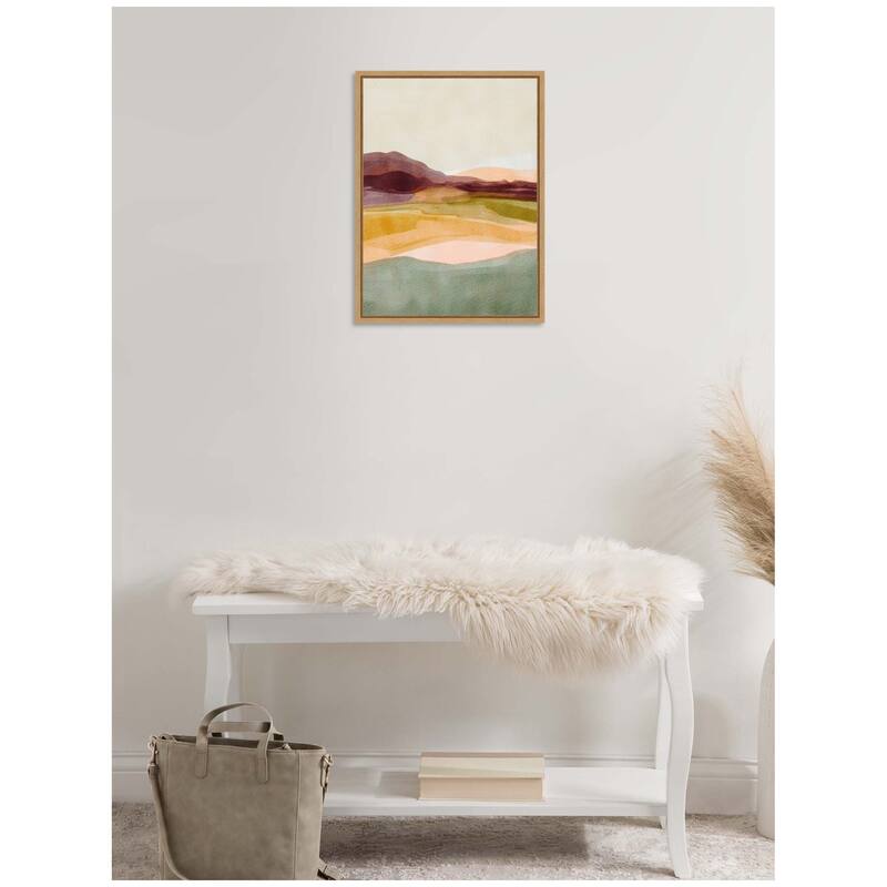Kate and Laurel Sylvie Sunset Beauty Framed Canvas by Nikita Jariwala