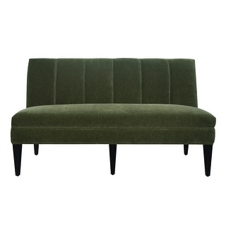 Harp & Finial Laren Banquette - Emerald Velvet