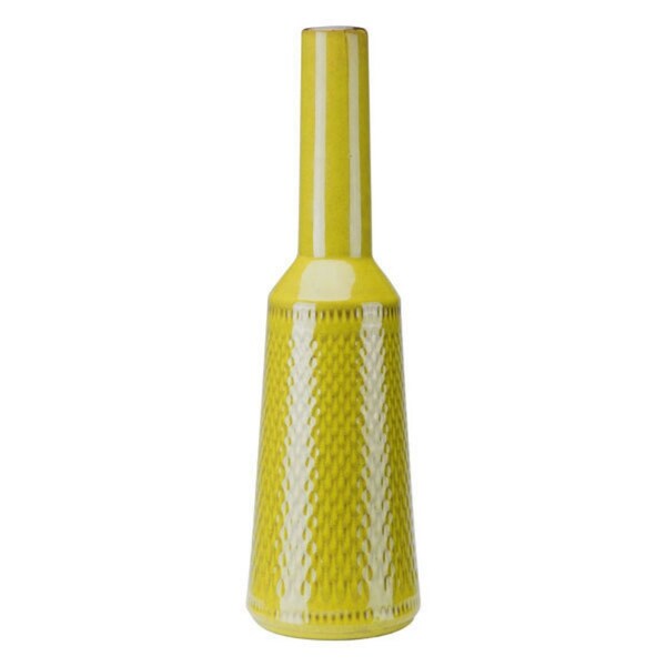 Long Neck Decorative Bottle Olive Green