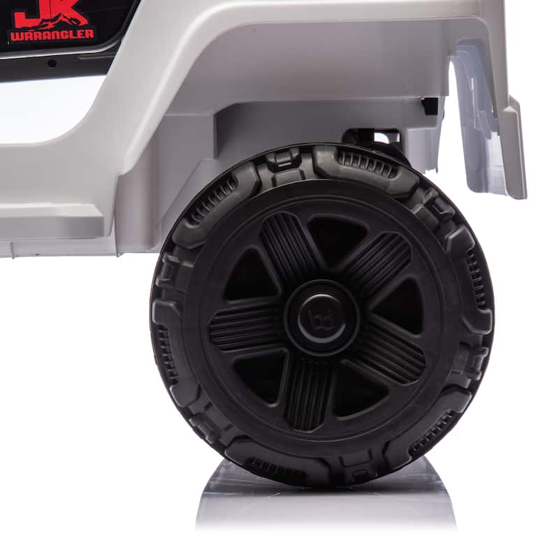 12V Kids Ride On Electric Truck Car W/Parents Control,2WD,4-wheel suspension,Adjustable volume,Microphone jack,Power display,LED