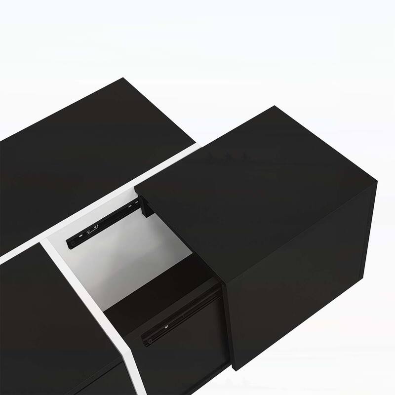 Multi-Functional Extendable Coffee Table,with Hidden Storage for Living Room