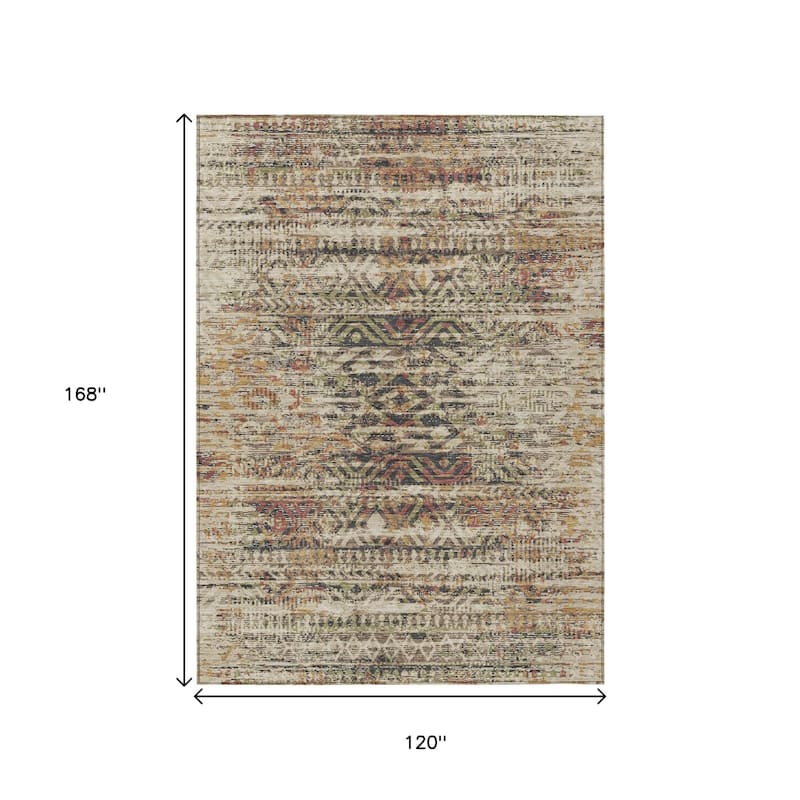 HomeRoots Moroccan Transitional Rectangle Outdoor Rug