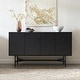 preview thumbnail 1 of 7, Richmond 58" Wide Rectangular Buffet Table - 58" Wide Black Grain