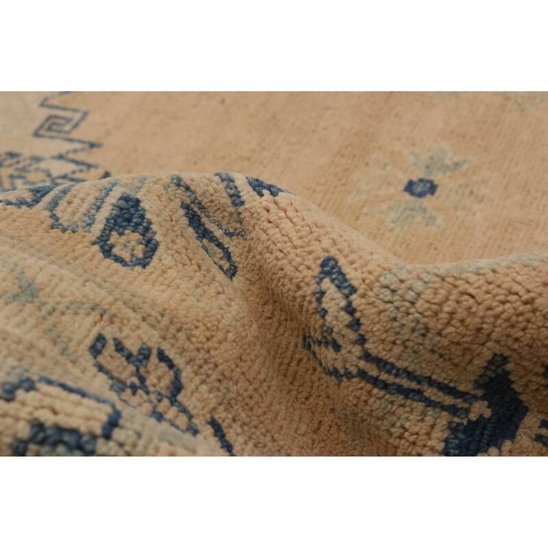 ECARPETGALLERY Hand-knotted Finest Ghazni Tan Wool Rug - 8'10 x 12'1
