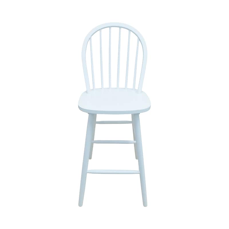 Tilbury Traditional Rubberwood Spindle Bar Stools (Set of 2) by Christopher Knight Home