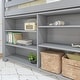 preview thumbnail 26 of 25, Max and Lily Twin-Size Low Loft with 3-Shelf Bookcase and 6-Shelf Bookcase