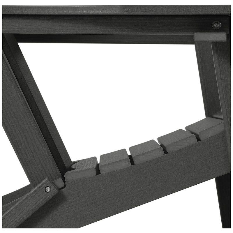 Polytrends Alvaro Outdoor Adirondack Chair with Cup Holder