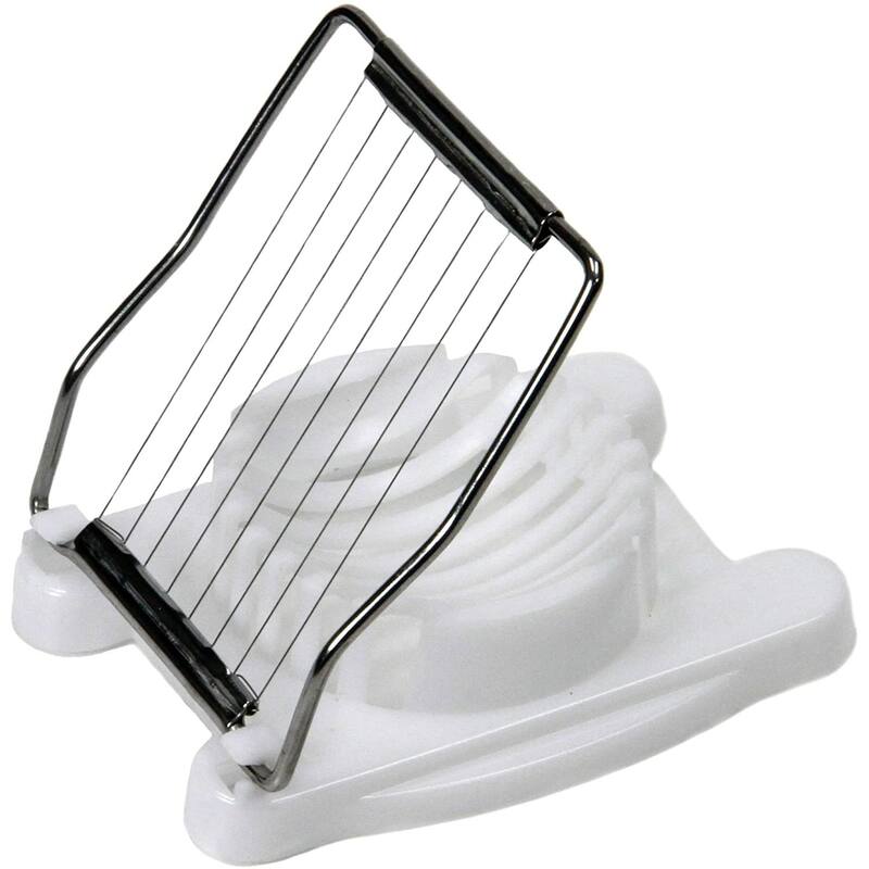 Chef Craft Stainless Steel Wire Egg Slicer - Cuts Oval or Round Slices - 1 Pack