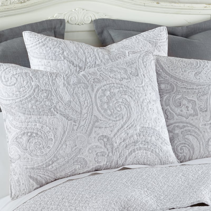 Spruce Grey Full/Queen Quilt Set - Levtex Home