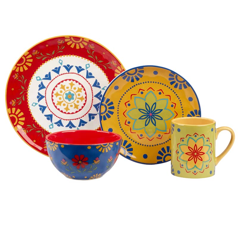 Certified International Spice Love 16-piece Dinnerware Set, Service for 4
