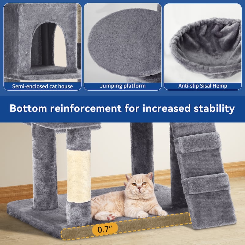 Moasis 71"H Velvet Cat Tree