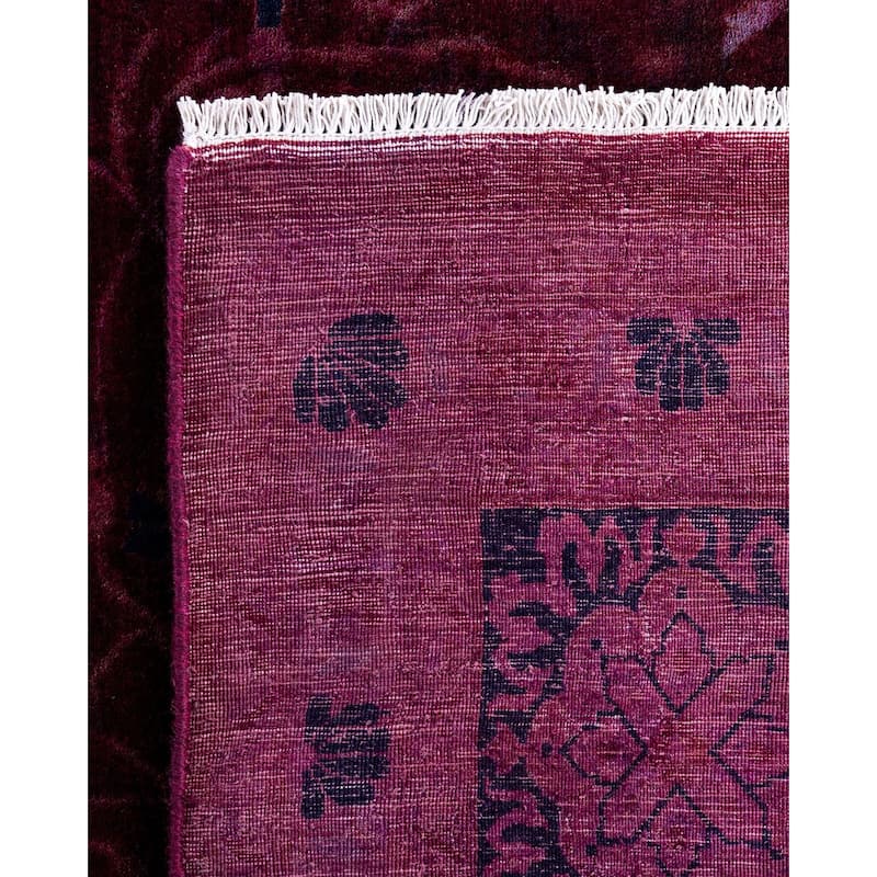Contemporary Overdyed Wool Hand Knotted Area Rug - 8' 10" x 12' 3"
