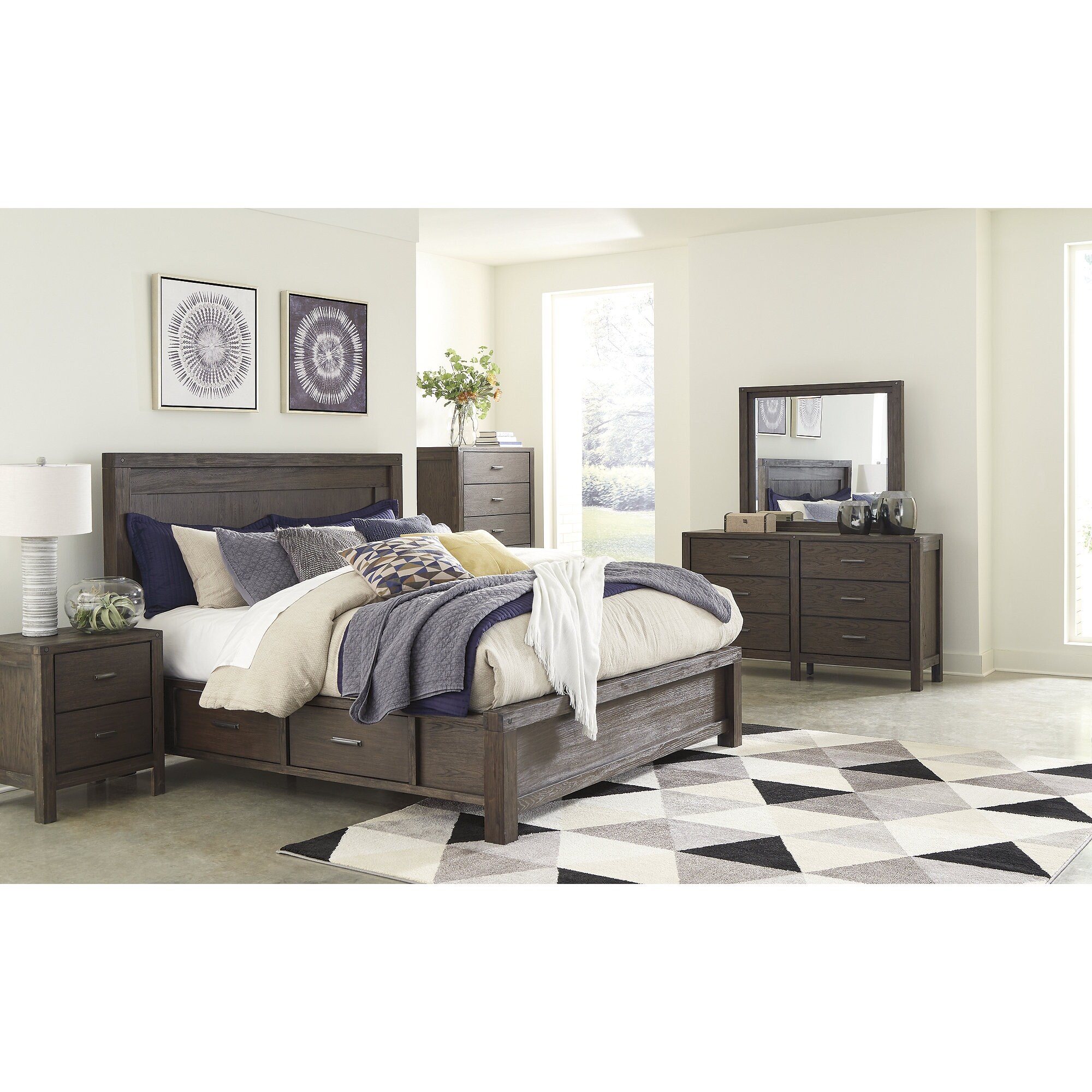 Dellbeck queen panel clearance bed