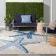 Nourison Aloha Coastal Beach Starfish Indoor/Outdoor Area Rug