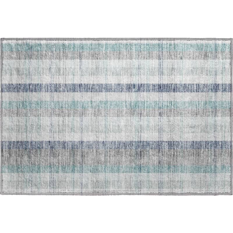 Premium Washable Super Soft Modern Plaid Mayfield Rug