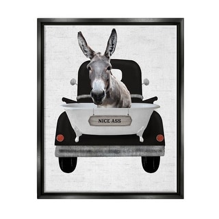 Stupell Industries „Nice Arse“ Esel Wandbild – Leinwand 16x20 Zoll, Fertig Zum Aufhängen, Made In USA