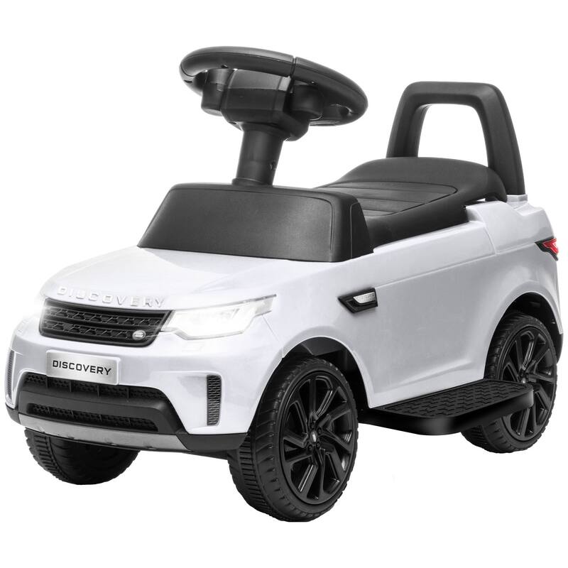 Land Rover Licensed 6V Battery Powered Ride-On Car for Toddlers with Electric and Manual Modes, Music, Horn and Headlights