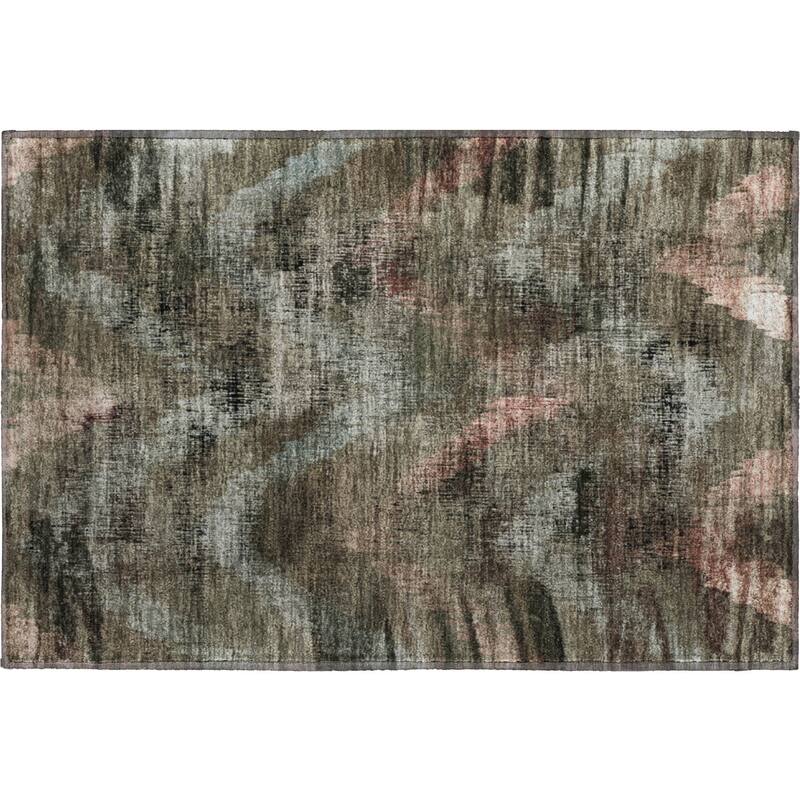 Premium Washable Super Soft Brushstrokes Modern V Mayfield Rug