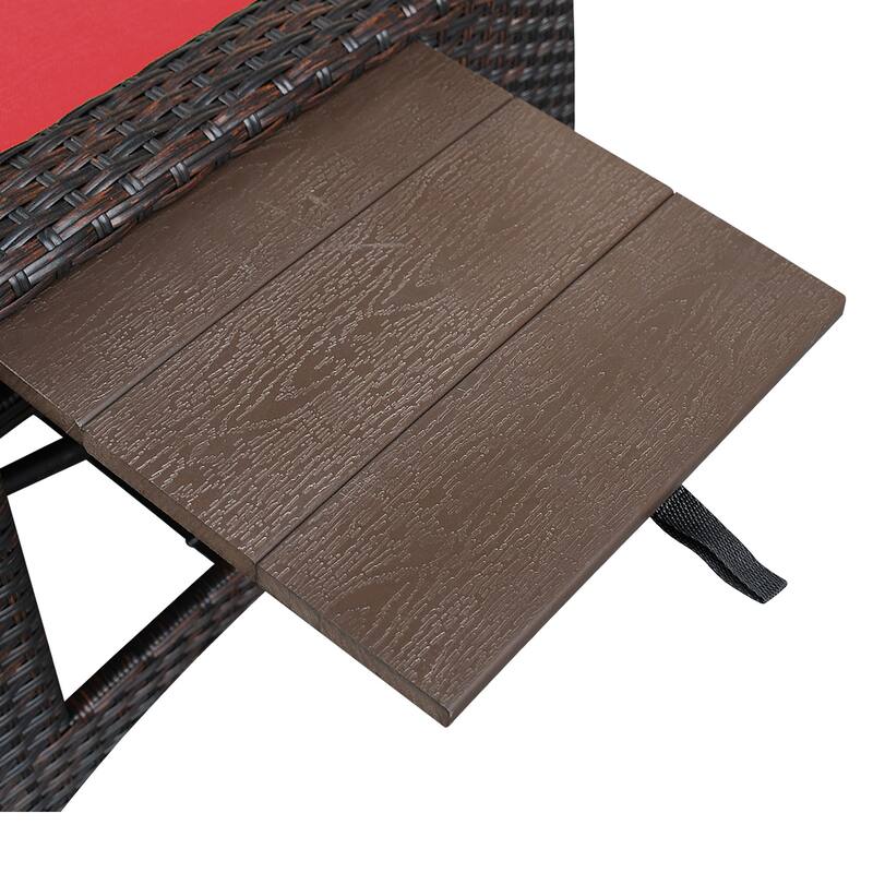 Outdoor Recliner Chair,2 Buckle Reclining Lounge Chair and Removable Soft Cushion,with Modern Armchair and Ergonomic for Home