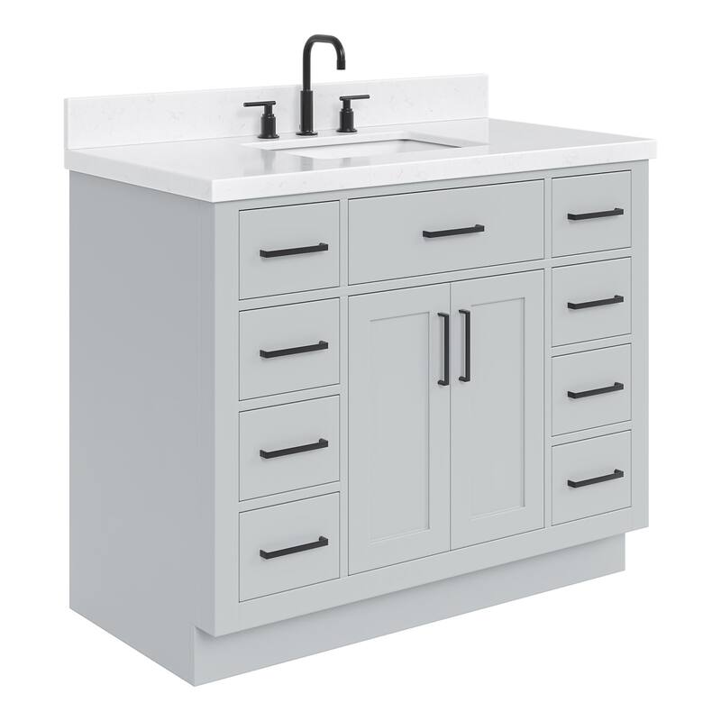 Ariel T042SCQRVO Hepburn 42" Free Standing Single Basin Vanity Set