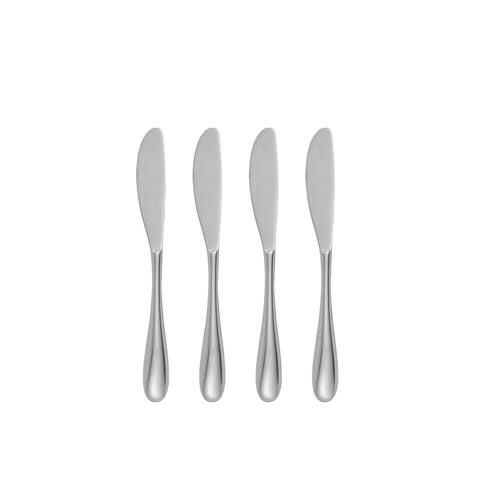 Nambe Paige Butter/Cheese Knives, Set of 4 - Silver