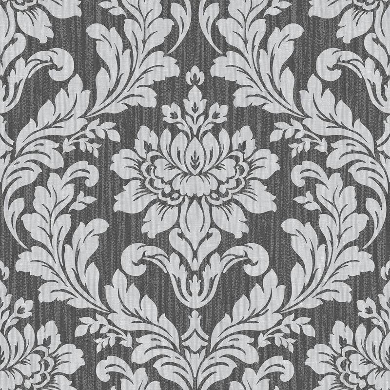 Damask Wells Blue Damask Wallpaper