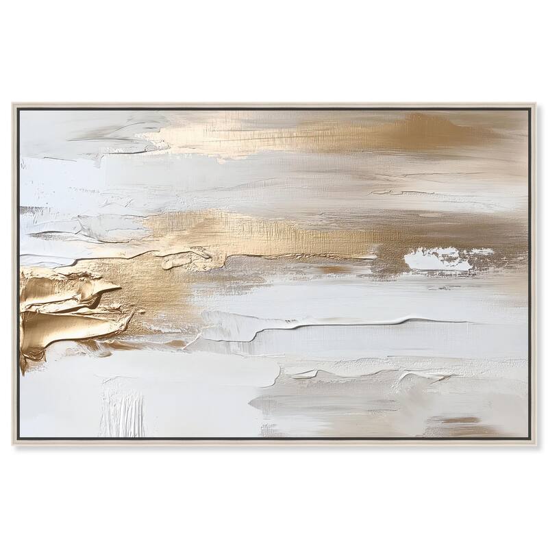 Soothing Waves Canvas by Art Remedy - Silver - 36" x 24"