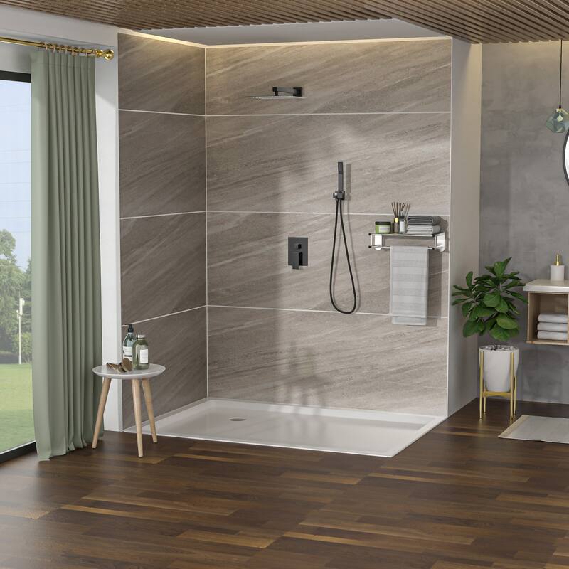 Topcraft 10-Inch Wall Mounted Square Shower System with Rough-in Valve - 10*10