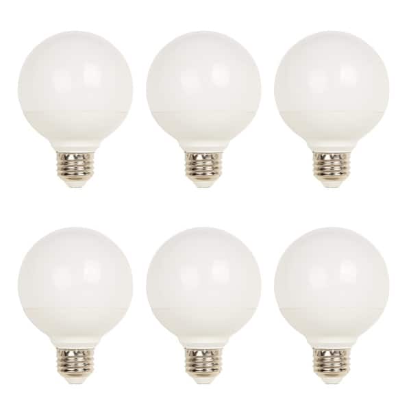 Westinghouse 75W Equivalent Cool Bright G25 Dimmable LED Light Bulb (6 Pack)